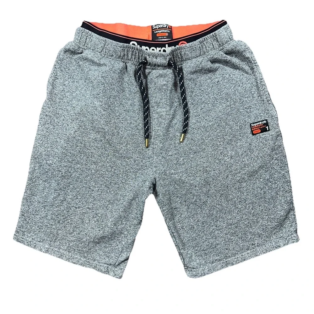Superdry Sweat Shorts Mens M Gray Fleece 9